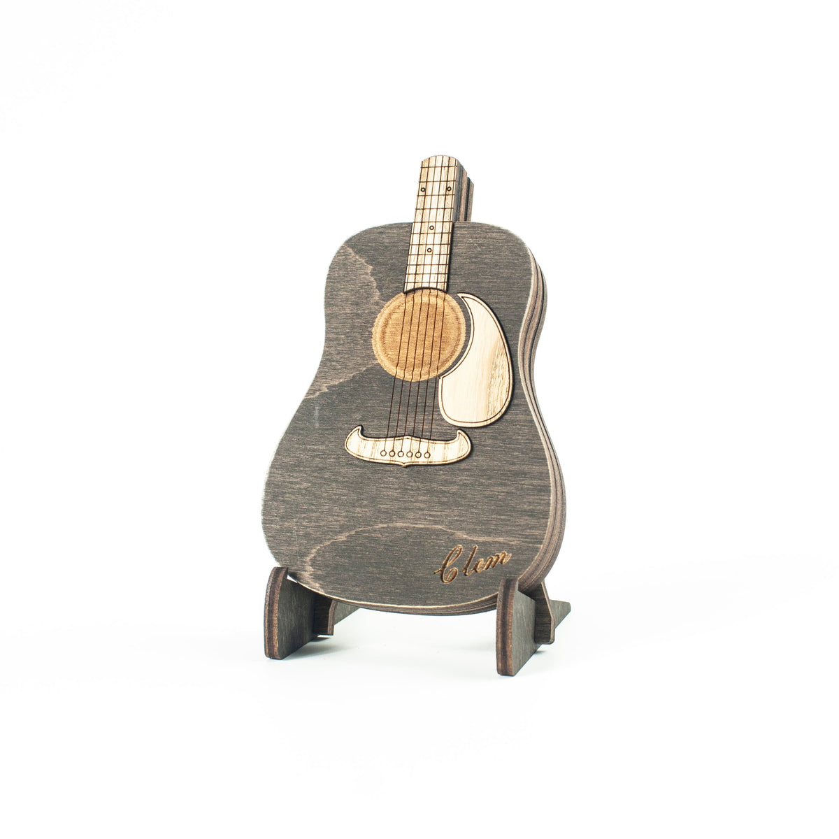 Fender Acoustic Guitar-Shaped Box For Picks (Grey)