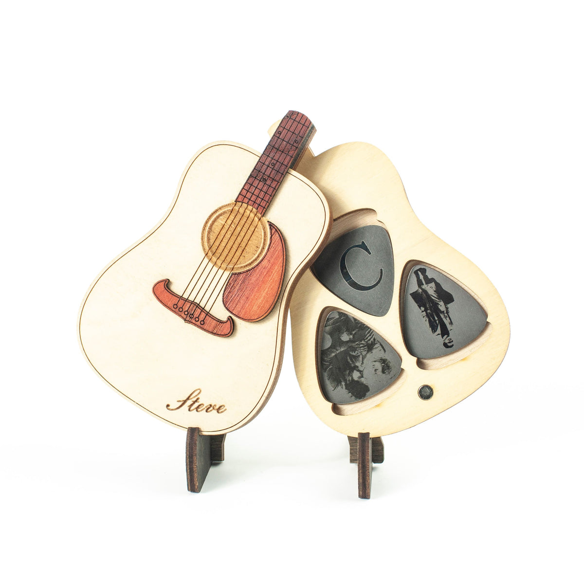 Fender Acoustic Guitar-Shaped Box For Picks (White)